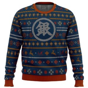 Gintama Gintoki Symbol Gifts For Family Holiday Christmas Ugly Sweater