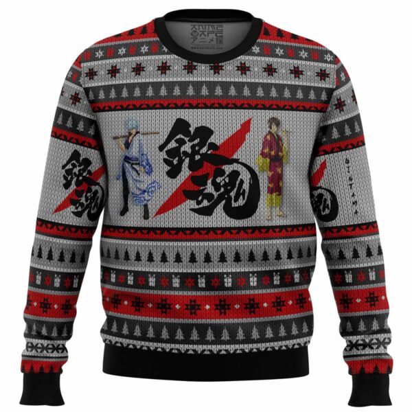 Gintama Shinsuke and Gintoki Gifts For Family Holiday Christmas Ugly Sweater