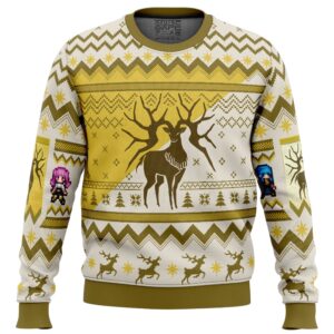 Golden Deer Fire Emblem Gifts For Family Holiday Christmas Ugly Sweater