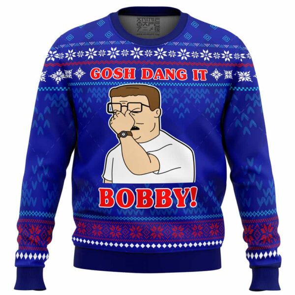 Gosh Dang It Bobby King Of The Hill Gifts For Family Holiday Christmas Ugly Sweater