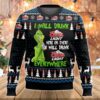 Grinch I Will Drink Crown Royal Everywhere Gifts For Family Holiday Christmas Ugly Sweater