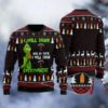 Grinch I Will Drink Crown Royal Everywhere Gifts For Family Holiday Christmas Ugly Sweater