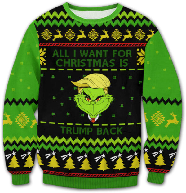 Grinch Trump Best Holiday Christmas Ugly Sweater Gifts For Family