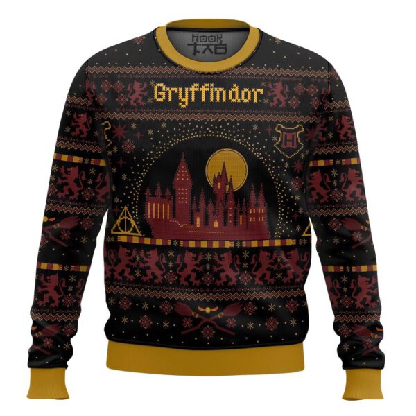 Gryffindor Harry Potter Best Holiday Christmas Ugly Sweater Gifts For Family