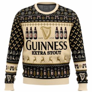 Guinness Extra Stout Gifts For Family Holiday Christmas Ugly Sweater