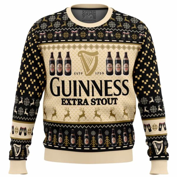 Guinness Extra Stout Gifts For Family Holiday Christmas Ugly Sweater