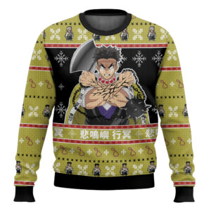 Gyomei Demon Slayer Gifts For Family Holiday Christmas Ugly Sweater