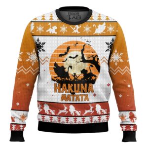 Hakuna The Lion King Christmas Best Holiday Christmas Ugly Sweater Gifts For Family