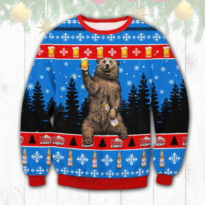 Coors Light Bear Best Holiday Christmas Ugly Sweater Gifts For Family