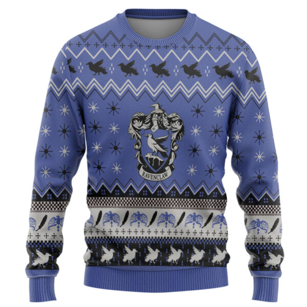 Harry Potter Ravenclaw Holiday Ugly Christmas Custom Best Holiday Christmas Ugly Sweater Gifts For Family