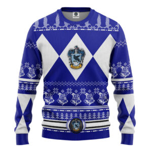 Harry Potter Ravenclaw House Custom Gifts For Family Holiday Christmas Ugly Sweater