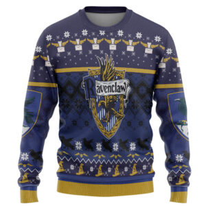 Harry Potter Ravenclaw Ugly Christmas Ver 1 Custom Best Holiday Christmas Ugly Sweater Gifts For Family