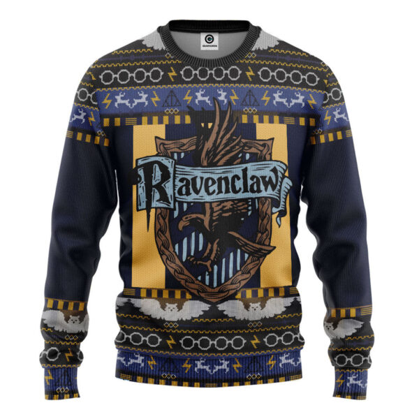 Harry Potter Ravenclaw Ugly Christmas Ver 3 Custom Best Holiday Christmas Ugly Sweater Gifts For Family