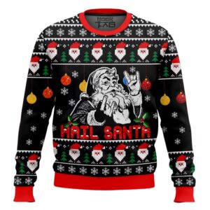 Hail Santa Best Holiday Christmas Ugly Sweater Gifts For Family