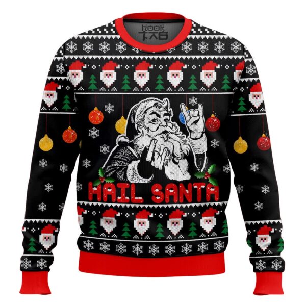 Hail Santa Best Holiday Christmas Ugly Sweater Gifts For Family