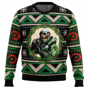 Halo Gifts For Family Holiday Christmas Ugly Sweater