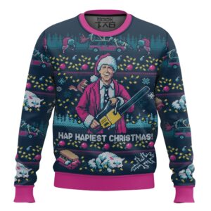 Hap Hapiest Christmas National Lampoon’s Christmas Vacation Best Holiday Christmas Ugly Sweater Gifts For Family