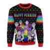 Happy Purride LGBT Gifts For Family Holiday Christmas Ugly Sweater