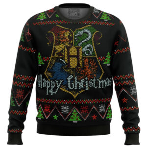 Harry Potter Happy Christmas Gifts For Family Holiday Christmas Ugly Sweater