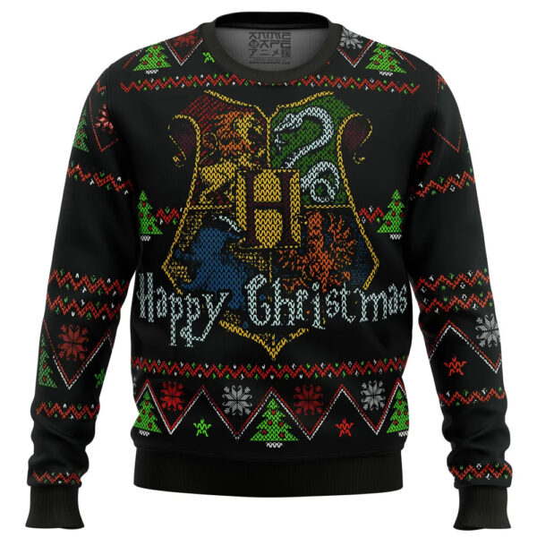 Harry Potter Happy Christmas Gifts For Family Holiday Christmas Ugly Sweater