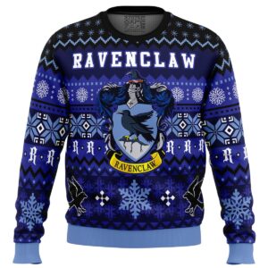 Harry Potter Ravenclaw House Gifts For Family Holiday Christmas Ugly Sweater