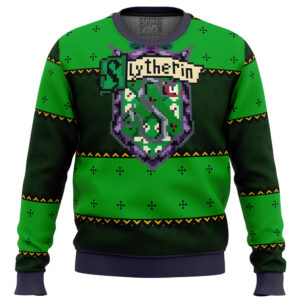 Harry Potter Slytherin Gifts For Family Holiday Christmas Ugly Sweater