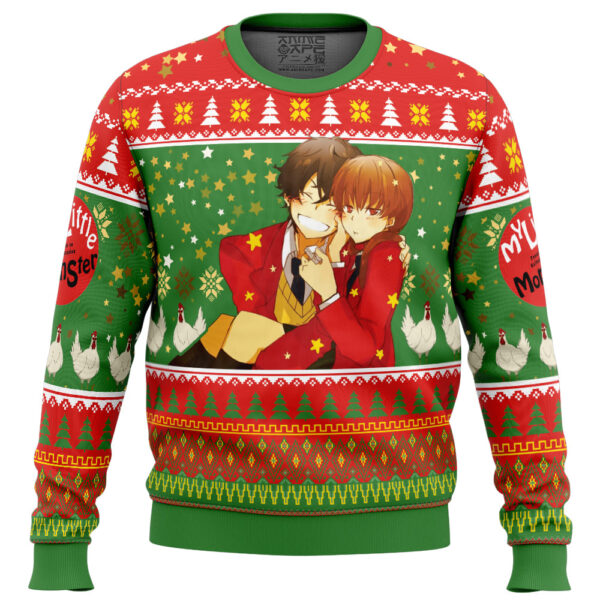 Haru and Shizuku My Little Monster Gifts For Family Holiday Christmas Ugly Sweater