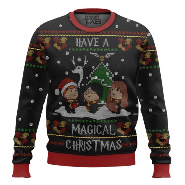 Have A Magical Christmas Harry Potter Best Holiday Christmas Ugly Sweater Gifts For Family