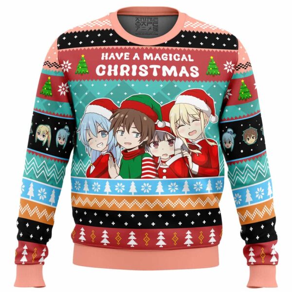 Have A Magical Christmas Konosuba Gifts For Family Holiday Christmas Ugly Sweater