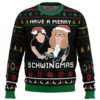 Have A Merry Schwiftmas Rick And Morty Best Holiday Christmas Ugly Sweater Gifts For Family