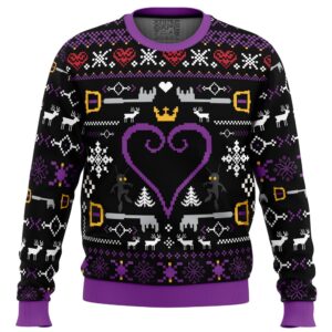 Hearts Kingdom Hearts Gifts For Family Holiday Christmas Ugly Sweater