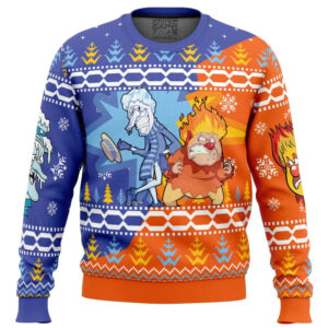 Heat and Snow Miser The Year Without a Santa Claus Gifts For Family Holiday Christmas Ugly Sweater