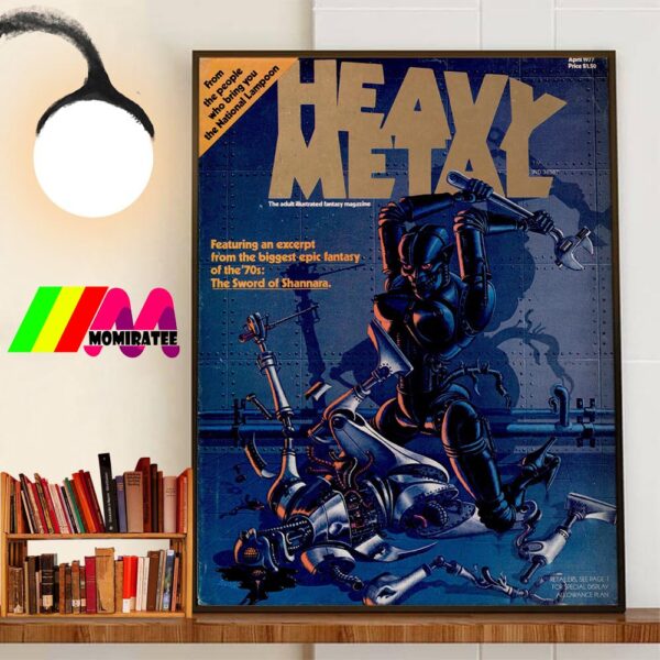 Heavy Metal The Adult Illustrated Fantasy Magazine Wall Art Poster Canvas