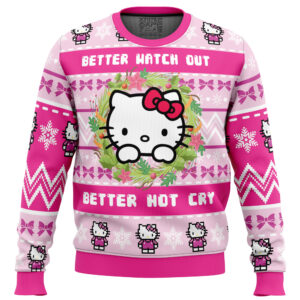 Hello Kitty is Coming to Town Gifts For Family Holiday Christmas Ugly Sweater