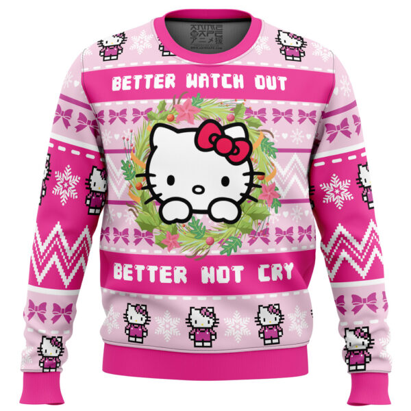 Hello Kitty is Coming to Town Gifts For Family Holiday Christmas Ugly Sweater