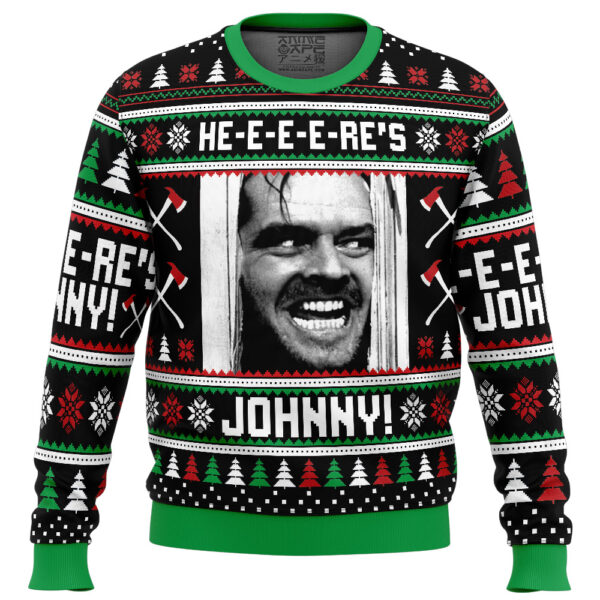 Here’s Johnny The Shining Gifts For Family Holiday Christmas Ugly Sweater