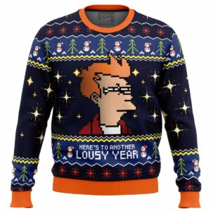 Here’s to another LOUSY YEAR Gifts For Family Holiday Christmas Ugly Sweater