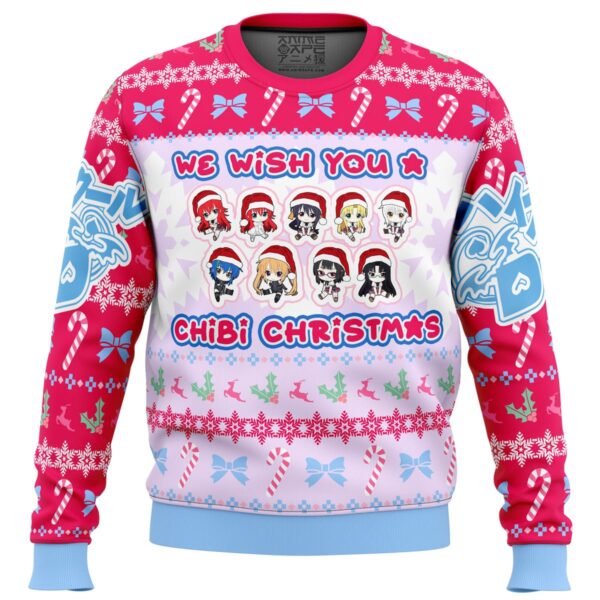 High School DXD Chibi Girls Gifts For Family Holiday Christmas Ugly Sweater