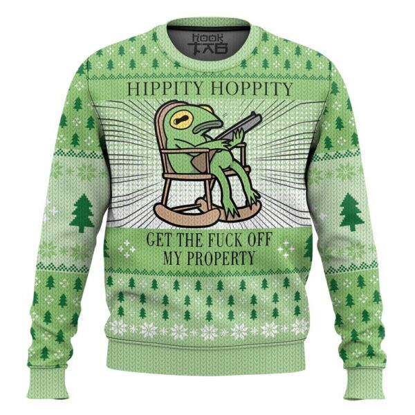 Hippity Hoppity Frog Meme Christmas Best Holiday Christmas Ugly Sweater Gifts For Family