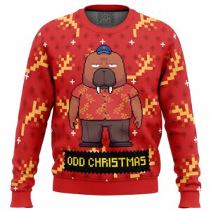 Hiroshi Odokawa Odd Taxi Gifts For Family Holiday Christmas Ugly Sweater