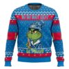 Ho Ho Holy Shit Im Drunk Busch Light Grinch Best Holiday Christmas Ugly Sweater Gifts For Family