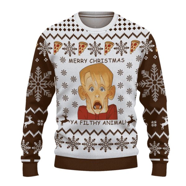 Home Alone Boy Merry Christmas Ya Filthy Animal Best Gifts For Family For Holiday Christmas Ugly Sweater