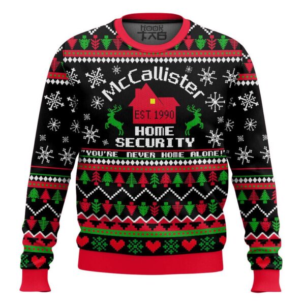 Home Alone McCallister Home security Christmas Best Holiday Christmas Ugly Sweater Gifts For Family