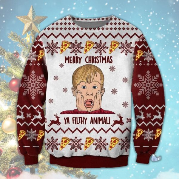 Home Alone Woolen Best Holiday Christmas Ugly Sweater Gifts For Family