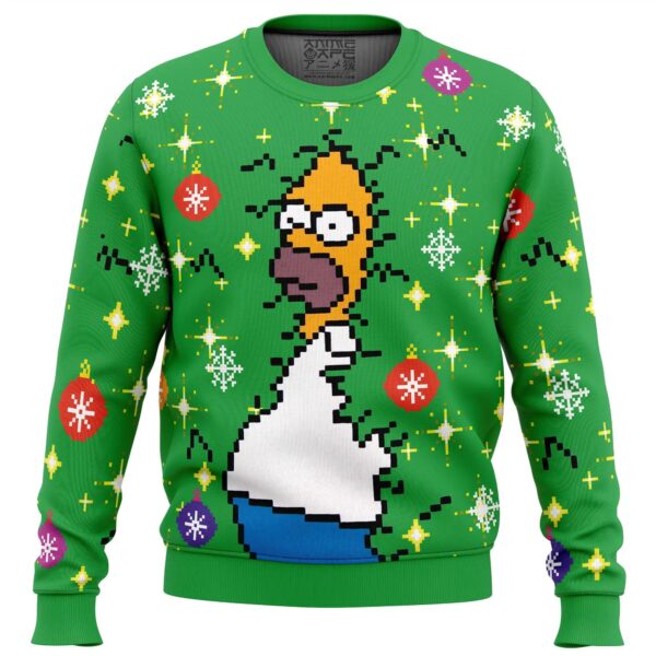 Homer Bush Meme The Simpsons Gifts For Family Holiday Christmas Ugly Sweater