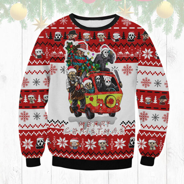 Horror Movies Best Holiday Christmas Ugly Sweater Gifts For Family