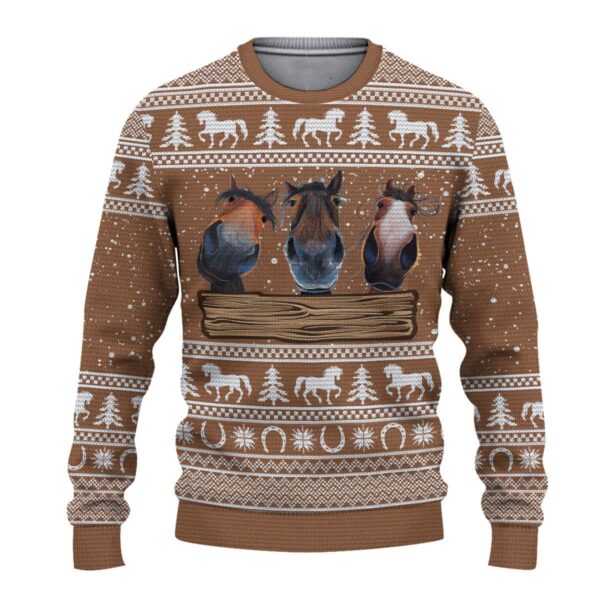 Horse Meme Best Holiday Christmas Ugly Sweater Gifts For Familys