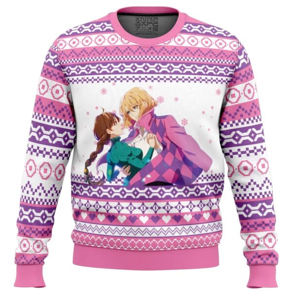 Howl and Sophie Howl’s Moving Castle Gifts For Family Holiday Christmas Ugly Sweater