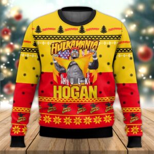 Hulk Hogan Best Holiday Christmas Ugly Sweater Gifts For Family