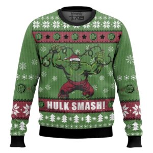 Hulk Smash Best Holiday Christmas Ugly Sweater Gifts For Family